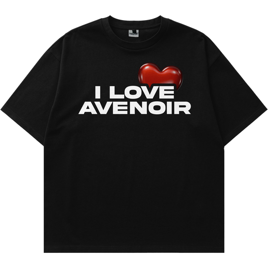 I LOVE AVENOIR TEE [BLACK]
